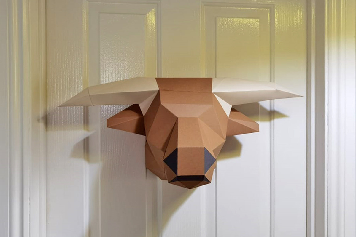 DIY Highland Cow - 3d papercraft, a Templates & Theme by PAPER amaze