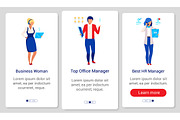 Corporate lifestyle app screen, a Templates & Theme by IMG visuals characters (Thumbnail 2 of 4)