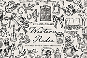 Western Clipart Bundle, Cowgirl Set, an Object Illustration by The October Creative (Thumbnail 2 of 13)