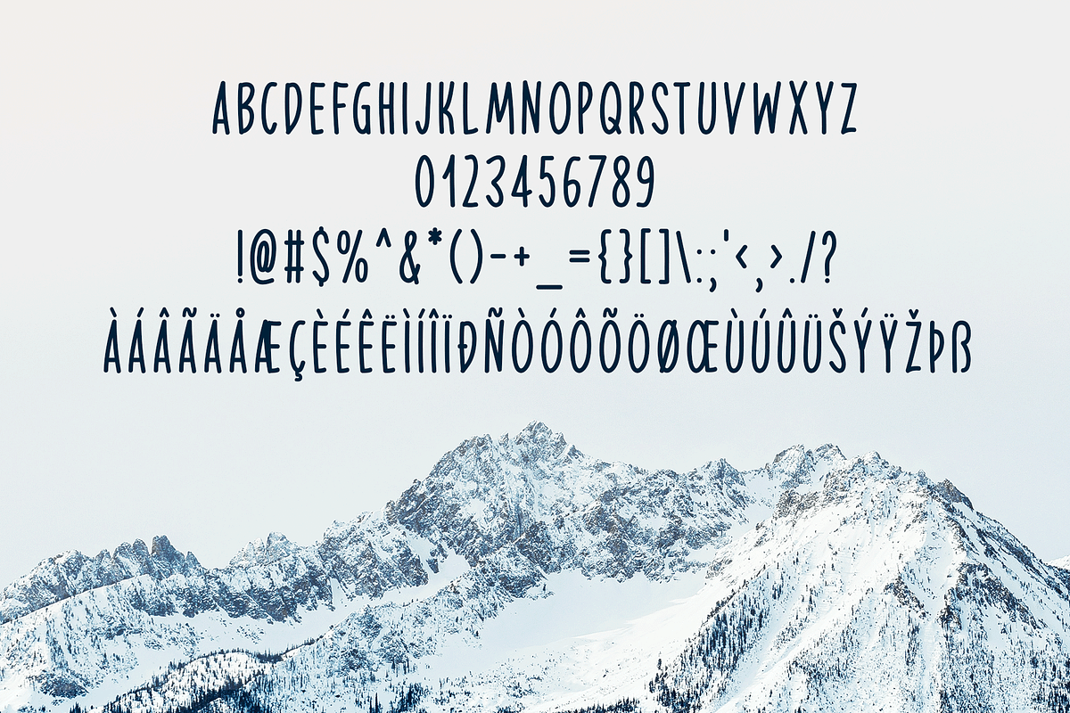 Frozen Ground Typeface, a Handwritten Font by Seemly Fonts (Photo 5 of 5)