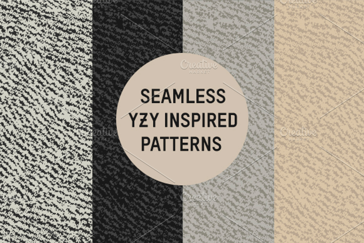 Seamless YZY Inspired Patterns, a Pattern Graphic by DanFreebairn (Photo 1 of 3)