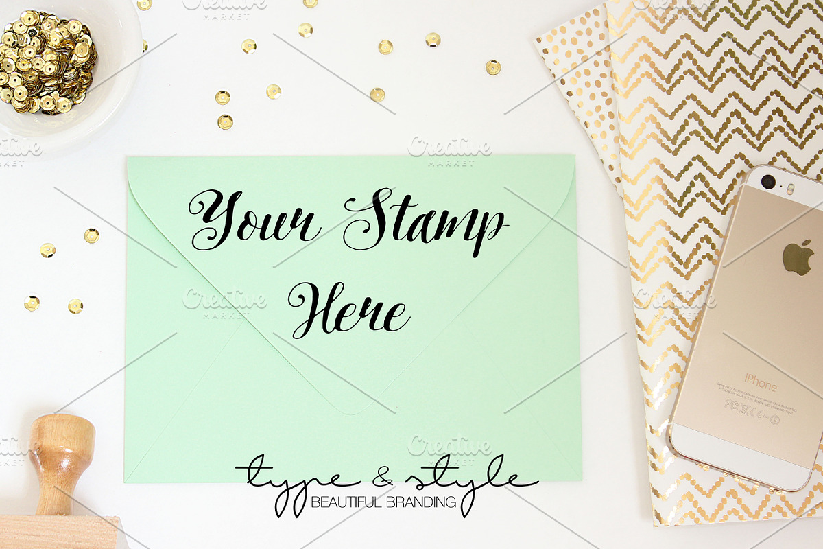 Envelope mock up | Styled photo, a Product Mockup by Type & Style (Photo 3 of 3)