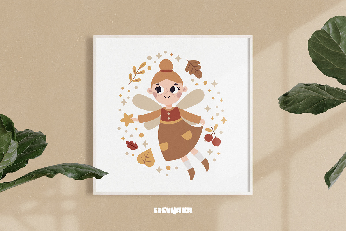 Kids Fairy. Clipart & Patterns, a Seasonal Illustration by Ejevyaka (Photo 12 of 14)