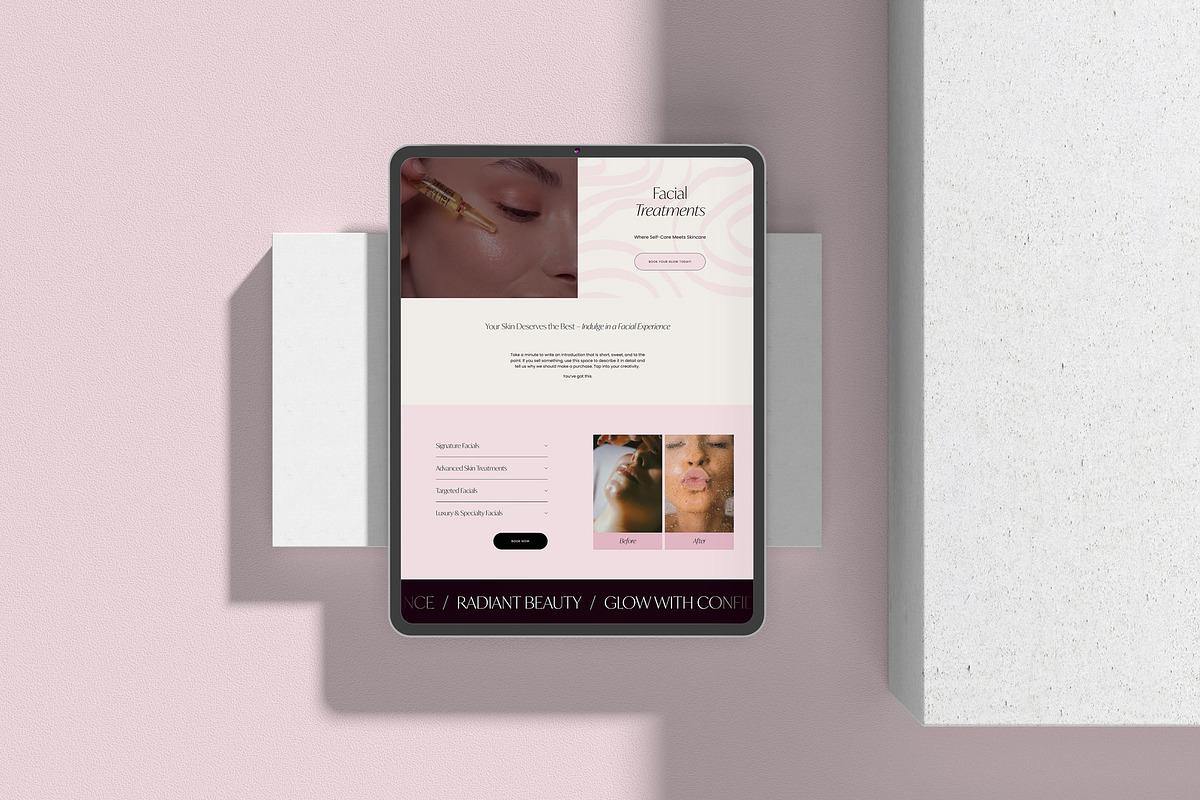 Squarespace 7.1 Template for Beauty, a Squarespace Template by ItsDianaDesign (Photo 9 of 9)