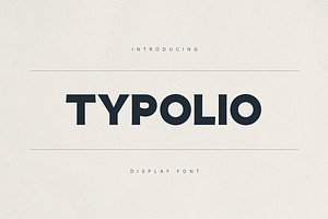Typolio – Bold Display Font, a Sans Serif Font by Only Fonts