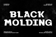 Black Molding – Industrial Sans, a Sans Serif Font by Fikryal Studio (Thumbnail 1 of 15)