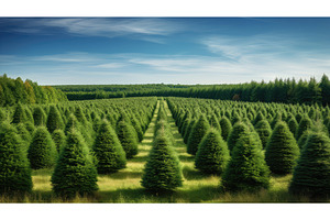 wood tree farm ai generated, a Nature Photo by pikepicture