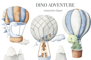 Dino Adventure - Watercolor Set