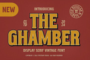 The Ghamber Classic Vintage, a Serif Font by Typetemp Studio (Thumbnail 1 of 17)