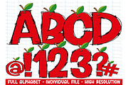Teacher Doodle letters Bundle, an Object Graphic by RETROVIBZDESIGNS (Thumbnail 3 of 5)