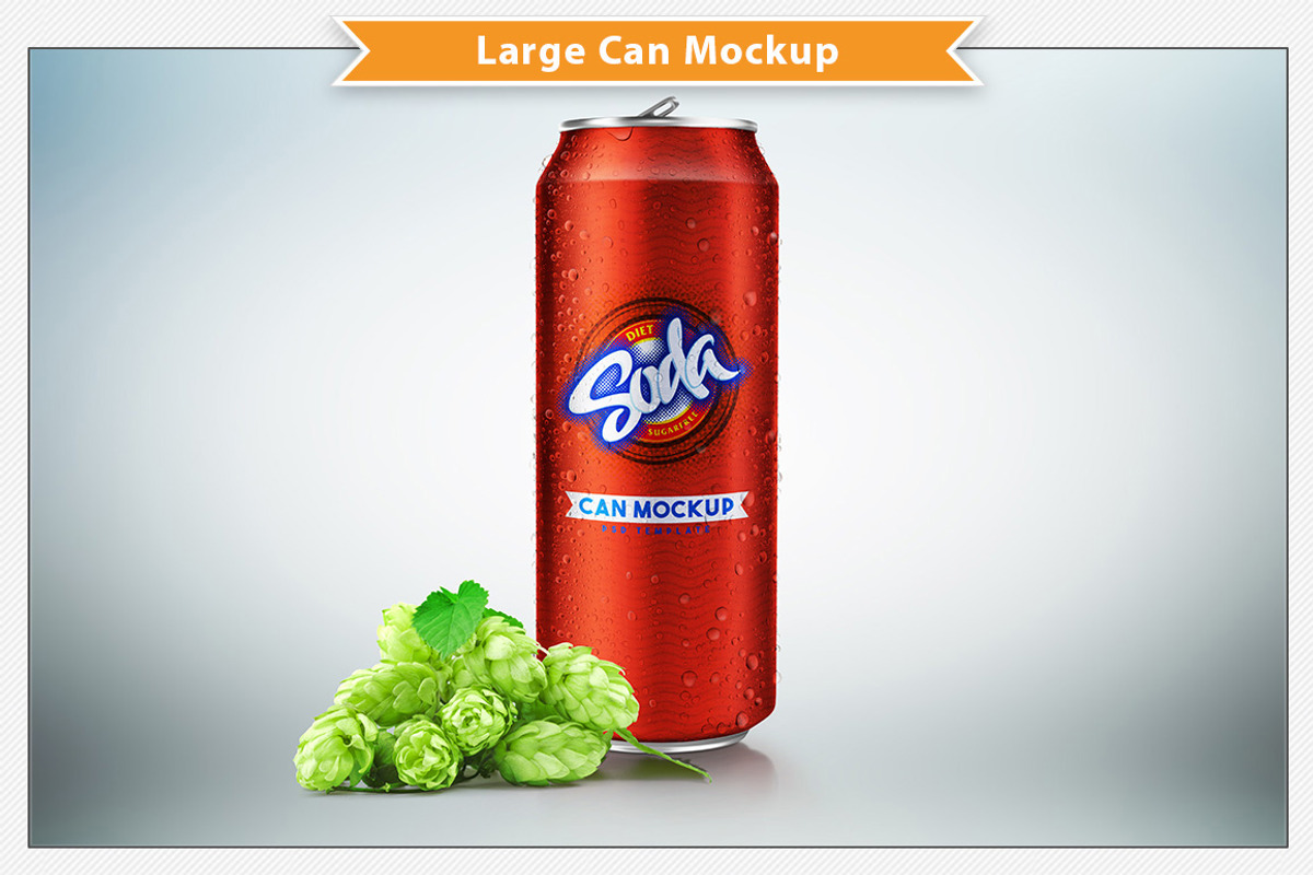 Can Mockup 500 ml, a Product Mockup by Plus Media (Photo 3 of 6)