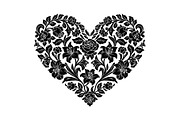 Floral Heart Frame Silhouette Pack, an Illustration by Artivon (Thumbnail 36 of 49)