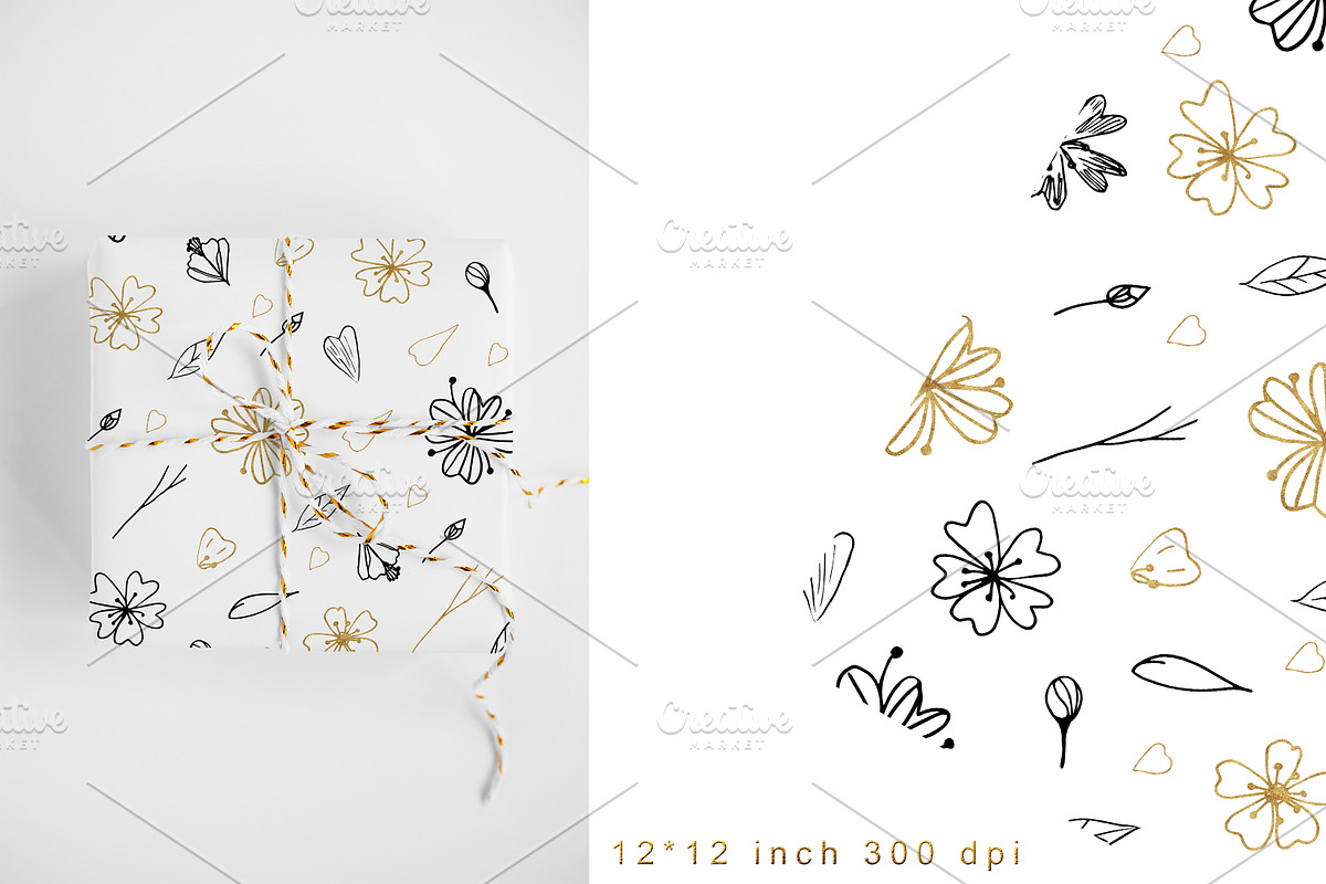 Sakura Floral Doodle Set, a Graphic by kh_cat (Photo 5 of 6)