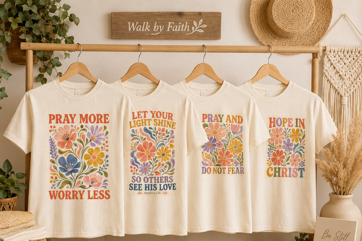 Christian Boho Floral PNG Bundle, a Decorative Illustration by HeavensStar (Photo 2 of 9)