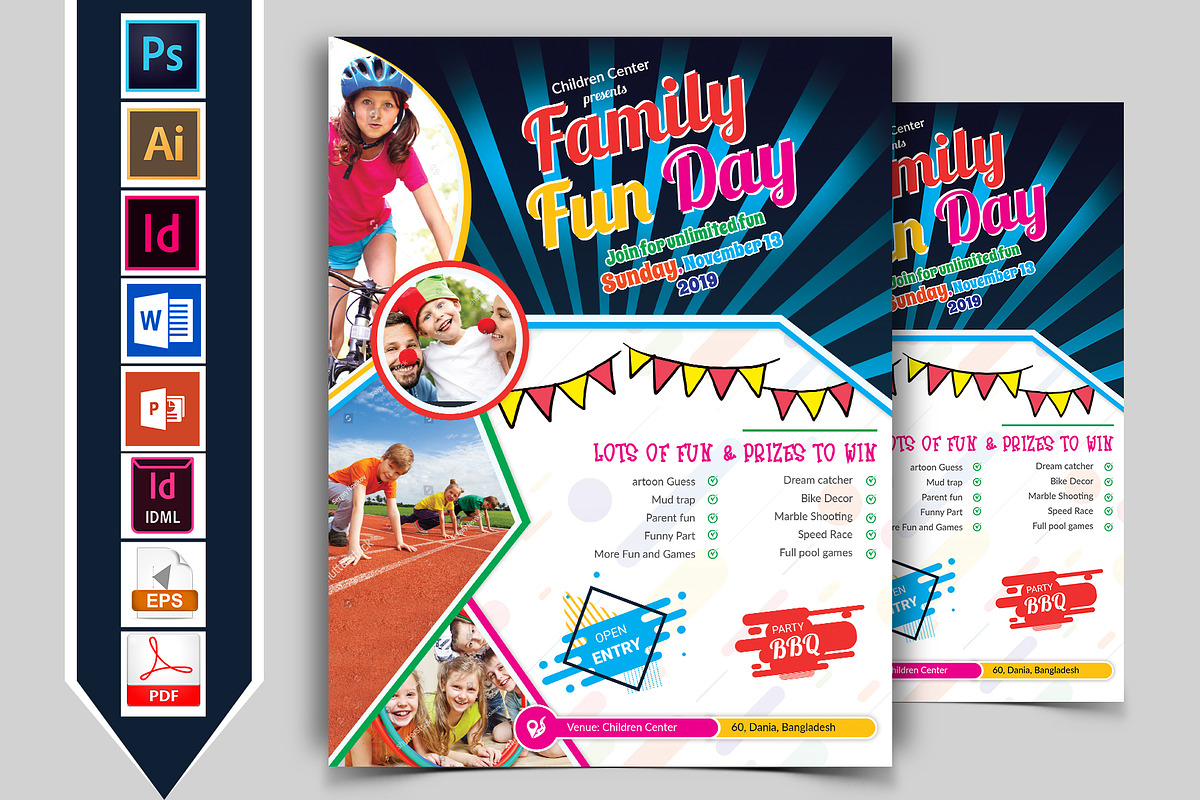 Family Fun Day Flyer Vol-02, a Flyer Template by Imagine Design Studio