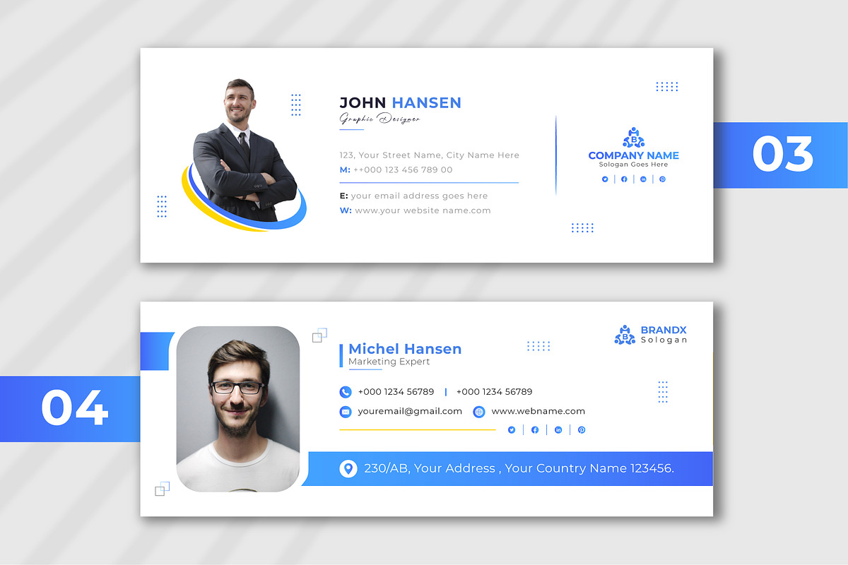 Creative Email Signature Template, a Social Media Template by pixelcreatx (Photo 2 of 2)