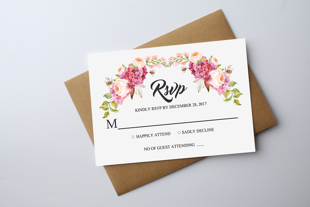Modern Wedding Marriage Invitation, an Invitation Template by graphicforest (Photo 2 of 2)