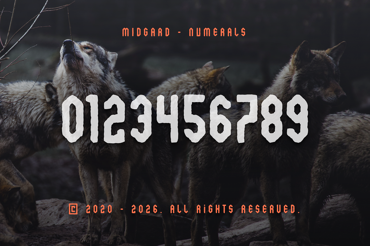 Midgard Eroded Display Typeface, a Sans Serif Font by alpercakici (Photo 7 of 12)