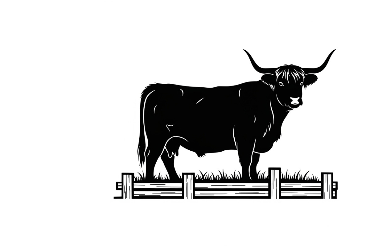 Rustic Highland cow wall art design, an Illustration by Amazin_art (Photo 8 of 40)