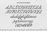 Blot Sound - Messy Ink Script Font, a Script Font by AnMark (Thumbnail 5 of 11)