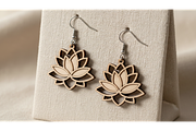 Floral Drop Earring SVGs, a Graphic by hafijul (Thumbnail 8 of 11)