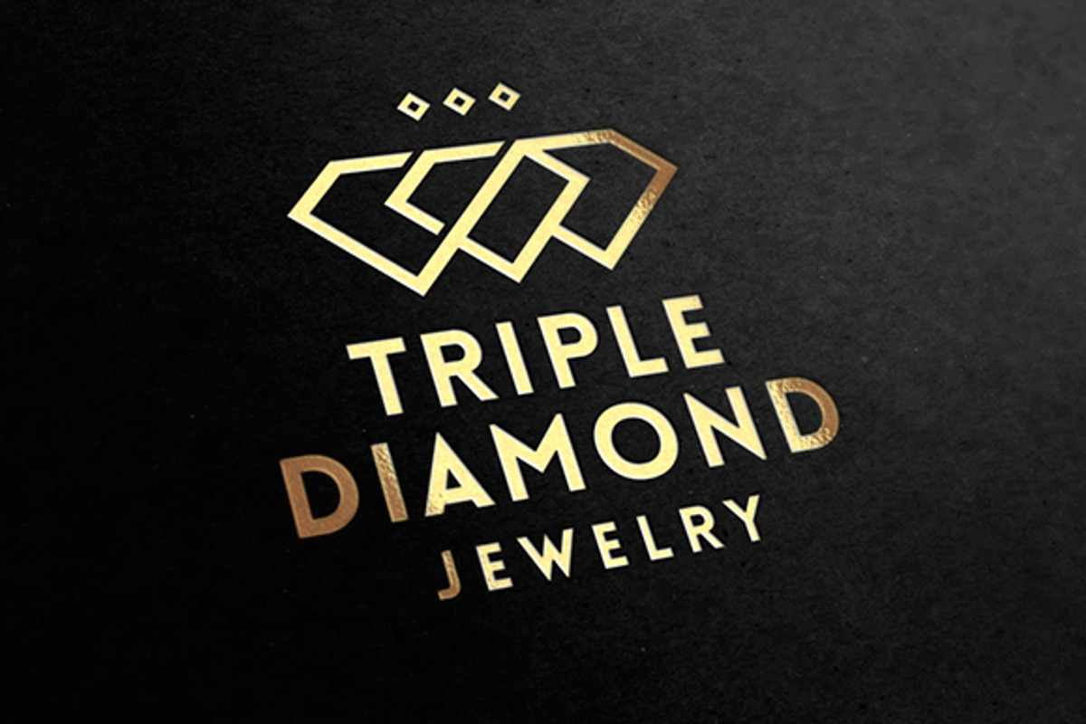 Triple Diamond Jewelry Logo, a Branding & Logo Template by Mauro Bertolino (Photo 3 of 3)