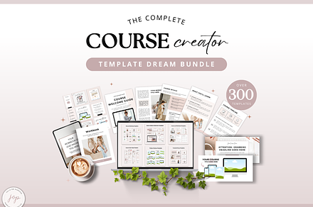 Course Creator Canva Template Bundle