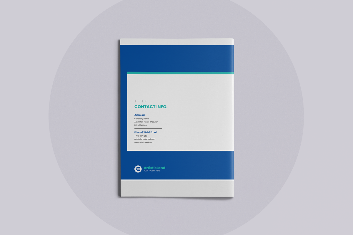 Brochure | Canva, Word, PPTX, IND, a Brochure Template by ArtisticLand (Photo 7 of 7)