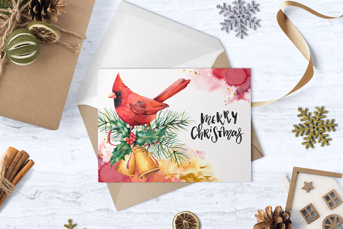 Christmas traditions Watercolor set, a Seasonal Illustration by Yuliya Derbisheva (Photo 2 of 13)