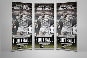 Football Roll Up Banner Template