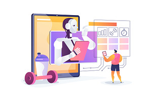 AI Personalized Workout Plans, an Illustration by Visual Generation