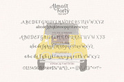 Almost Forty – Dual Font Set, a Handwritten Font by deadlock studio (Thumbnail 4 of 11)