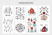 Scandi Folk Art collection, a Decorative Illustration by alenaganzhela (Thumbnail 5 of 10)