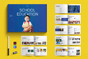 School Education Brochure Landscape, a Brochure Template by E-Type (Thumbnail 1 of 7)