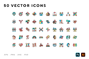 Diversity icons, an Outline Icon by Wencory (Thumbnail 1 of 2)
