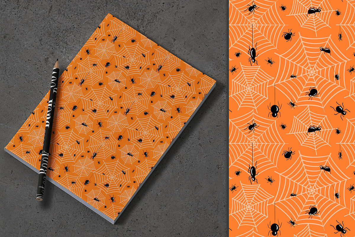 Halloween Seamless Patterns Bundle, a Pattern Graphic by Dreamline Desings (Photo 4 of 8)