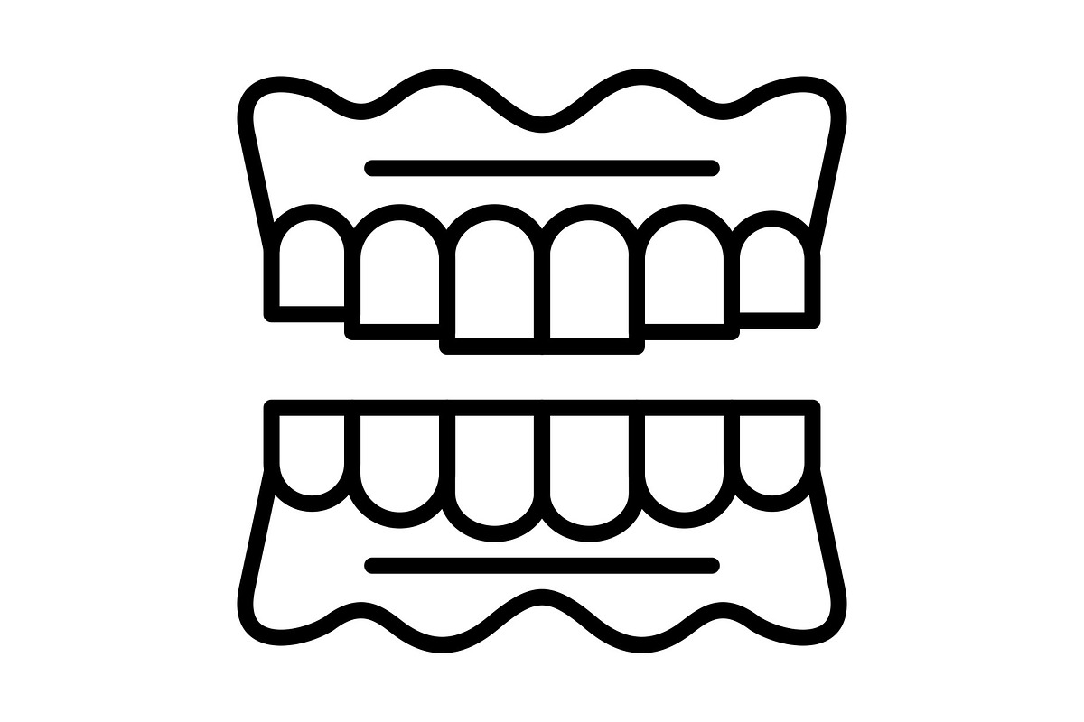 Dentures Line Icon, an Icon by Pexelpy
