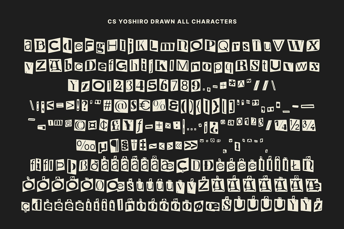 CS Yoshiro Drawn, a Sans Serif Font by Craft Supply Co. (Photo 8 of 8)
