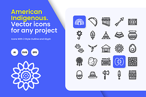 American Indigenous Icons, a Duotone Icon by HacaStudio