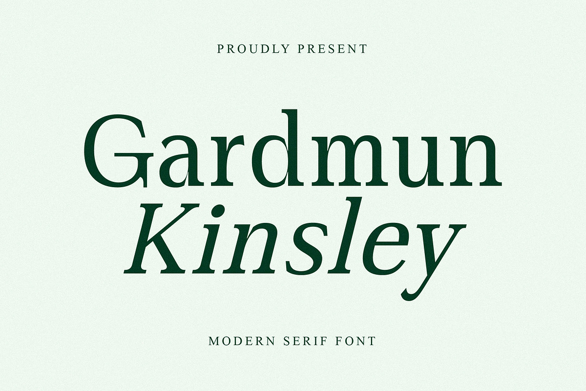 Gardmun Kinsley Modern Serif Font, a Serif Font by Letterena Studios (Photo 1 of 15)