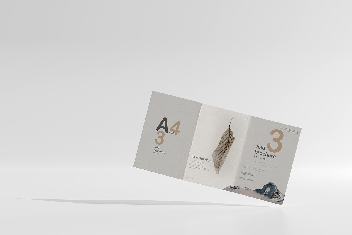 A4 Size Tri-Fold Brochure Mockup, a Print Template by pmvch (Photo 10 of 20)