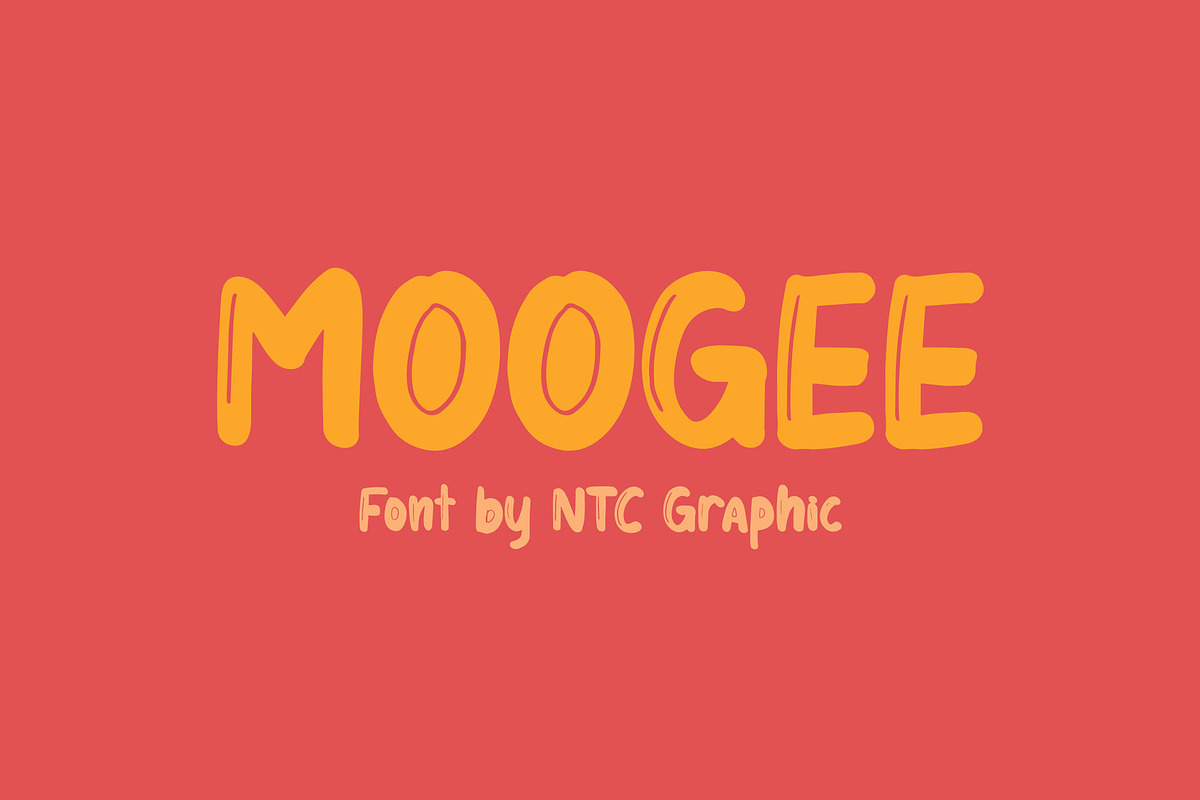 MOOGEE Playful Font, a Handwritten Font by NTC Graphic (Photo 1 of 4)