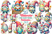Cute Easter Gnome Sublimation, an Illustration by DreamCafeArt (Thumbnail 1 of 4)