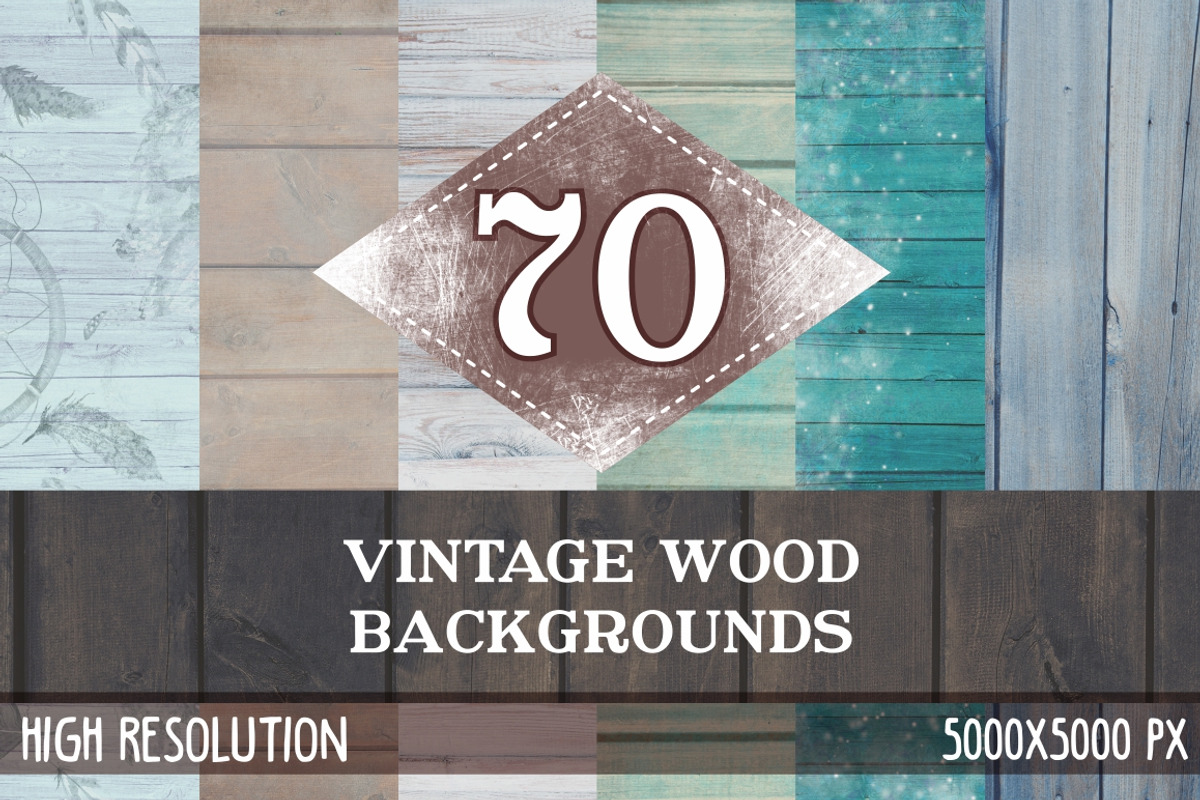 70 Vintage Wood Textures, a Texture Graphic by kisikoida (Photo 1 of 5)