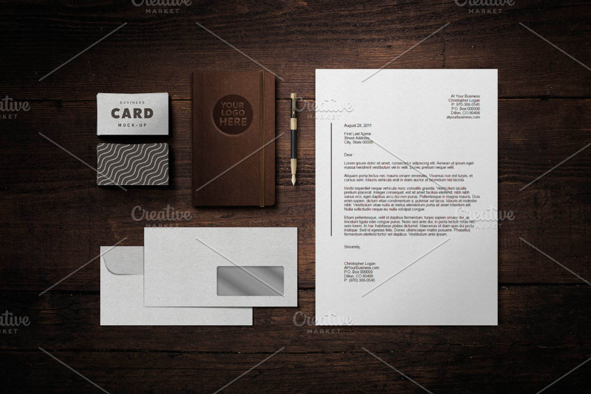 Business Card / Stationery Mockup, a Product Mockup by attraax (Photo 4 of 5)
