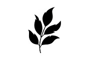 Botanical Leaf Silhouette Bundle, an Illustration by yasushie (Thumbnail 22 of 51)