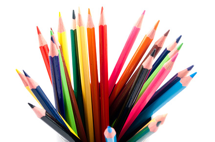 Color Pencils Isolated On White preview 5