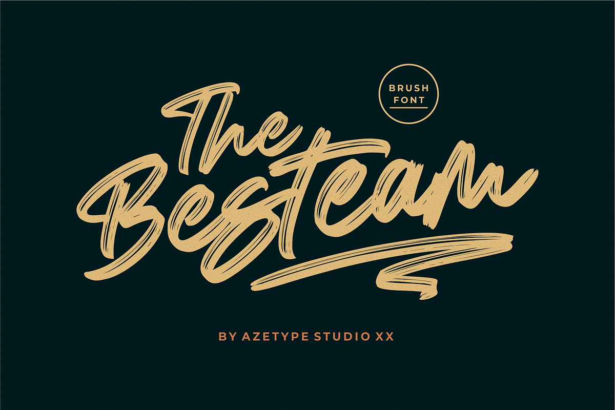 Besteam • A Brush Font, a Blackletter Font by azetypestudios.com (Photo 11 of 11)