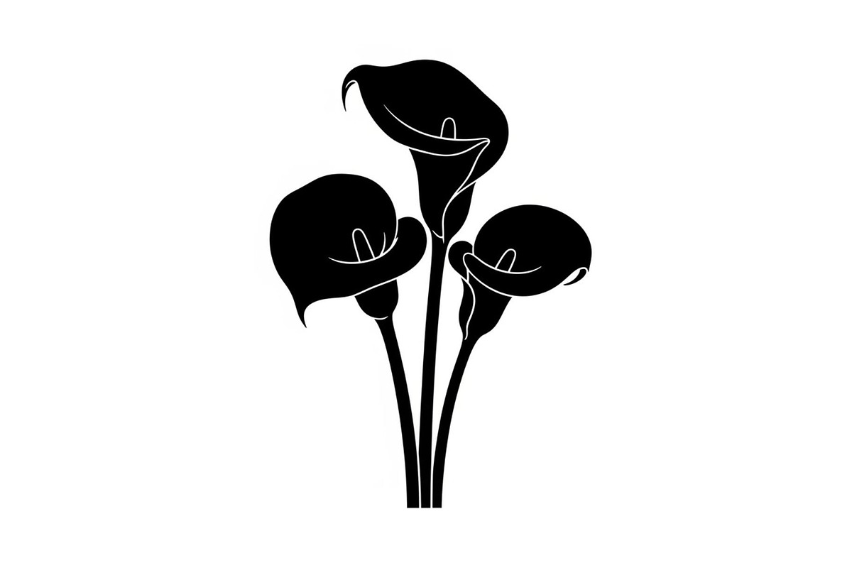 Black Lily Flower Vector Bundle, an Illustration by Designs_River (Photo 21 of 51)