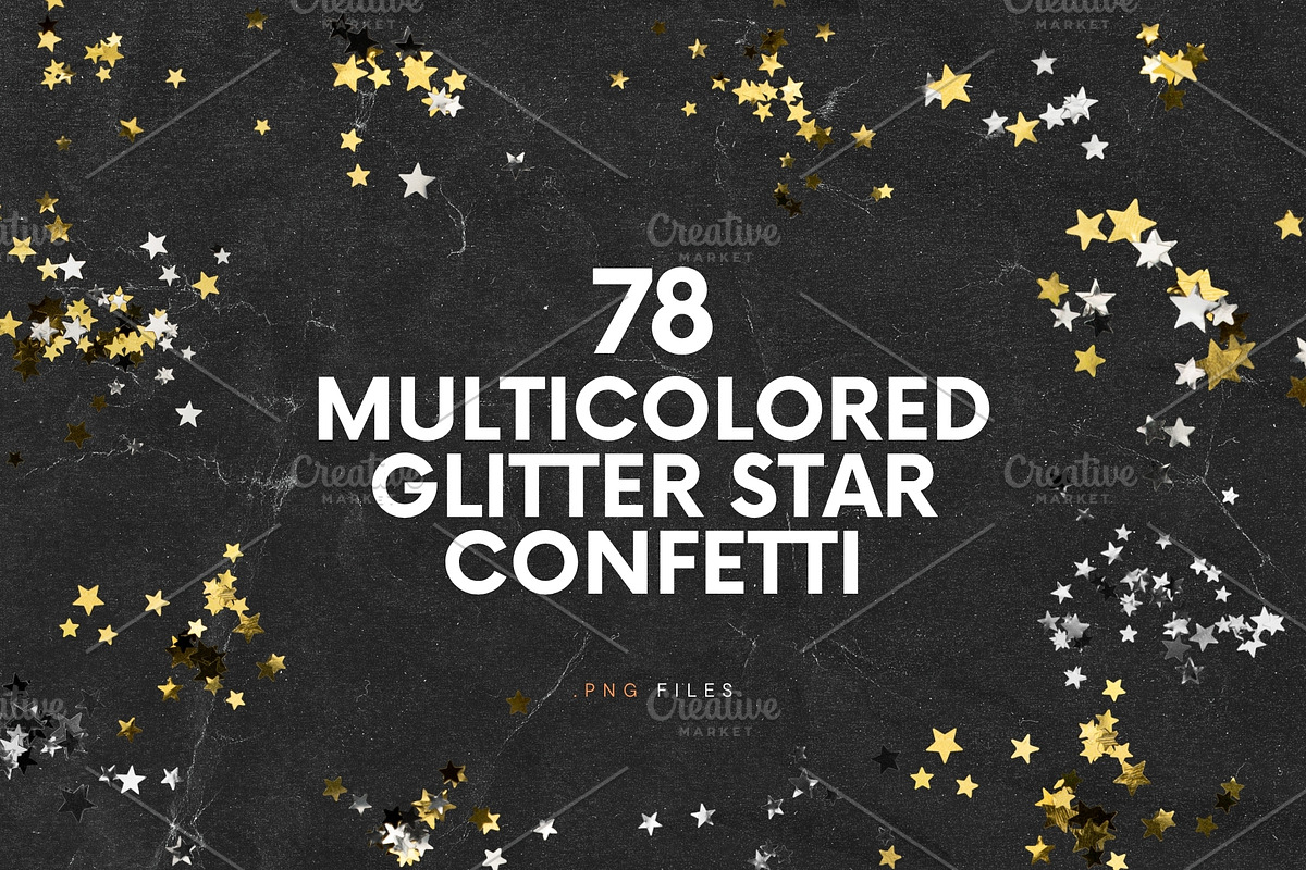 78 Colorful Glitter Star Confetti, a Holiday Photo by Ksuview (Photo 1 of 9)